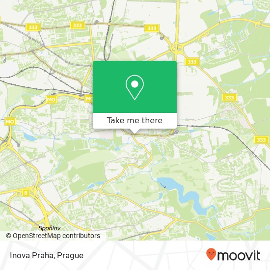 Inova Praha map
