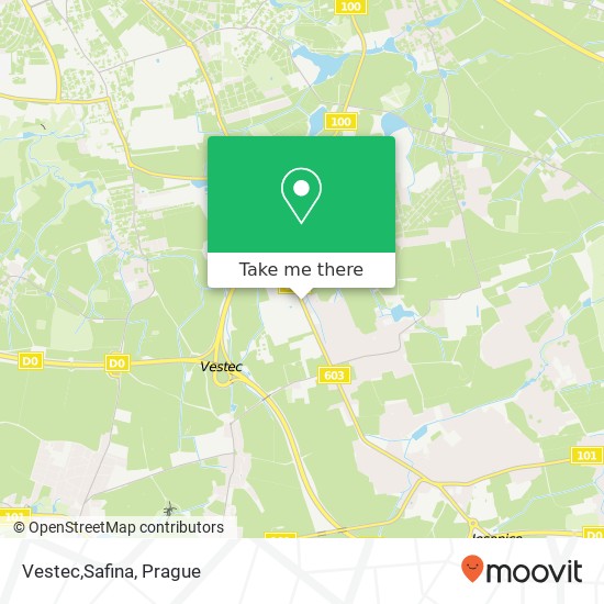 Vestec,Safina map