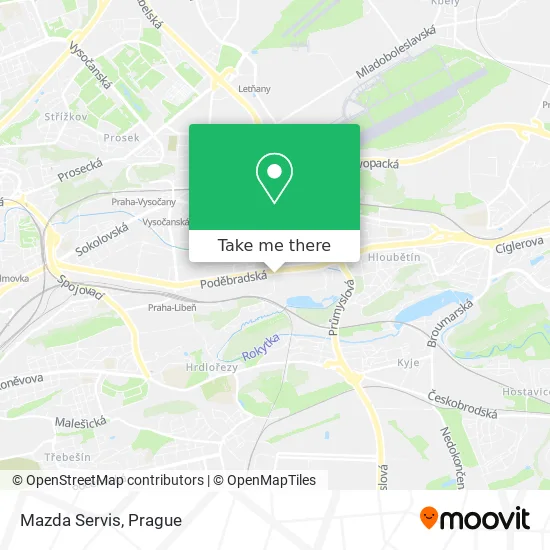 Карта Mazda Servis