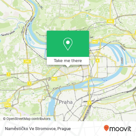 Naměstíčko Ve Stromovce map