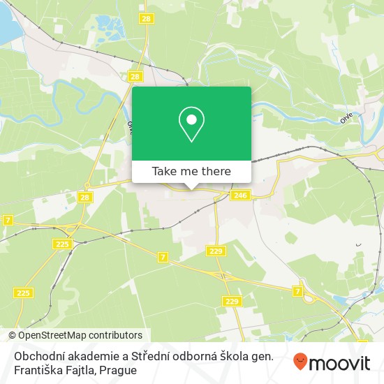 Obchodní akademie a Střední odborná škola gen. Františka Fajtla map