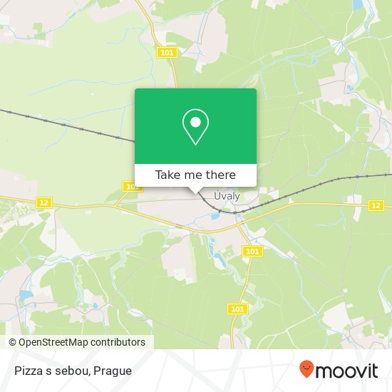 Pizza s sebou map