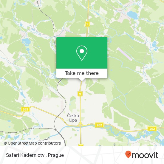 Safari Kadernictvi map
