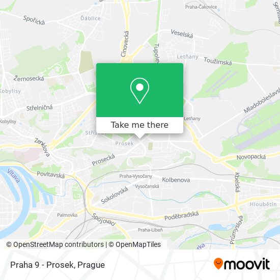 Praha 9 - Prosek map