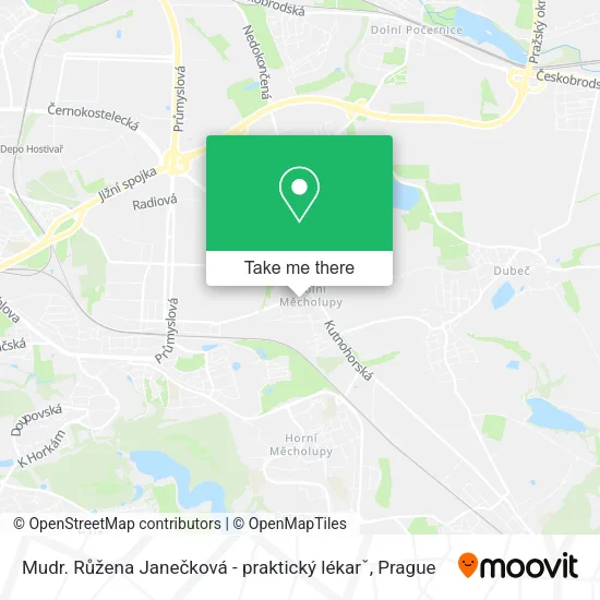 Карта Mudr. Růžena Janečková - praktický lékarˇ