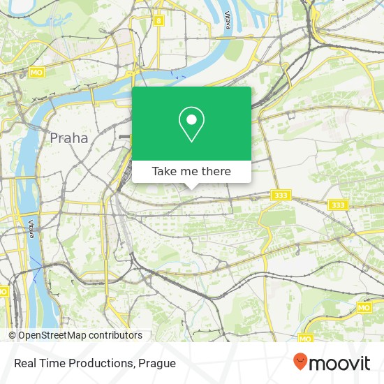 Real Time Productions map