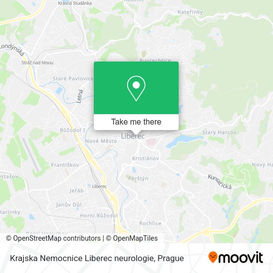 Карта Krajska Nemocnice Liberec neurologie