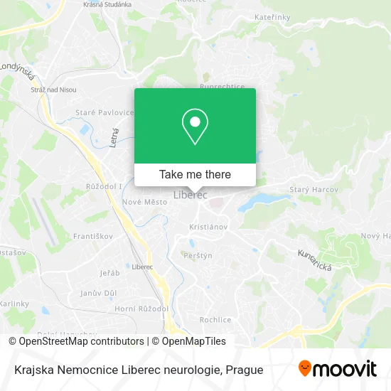Карта Krajska Nemocnice Liberec neurologie