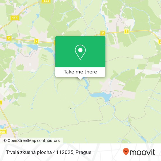 Trvalá zkusná plocha 4112025 map