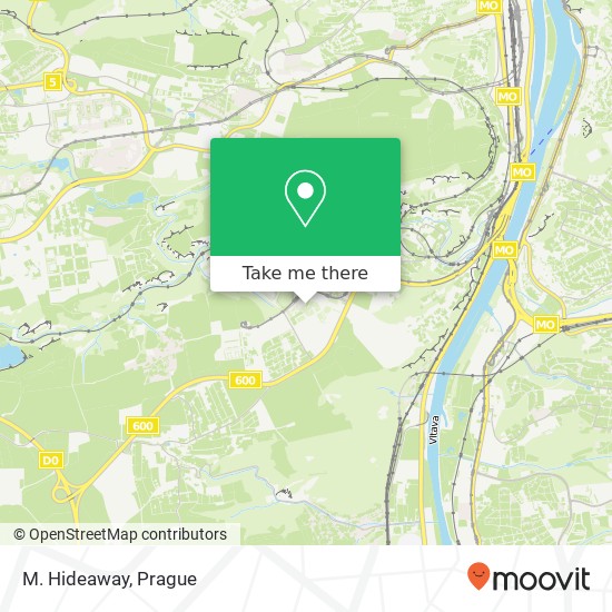 M. Hideaway map