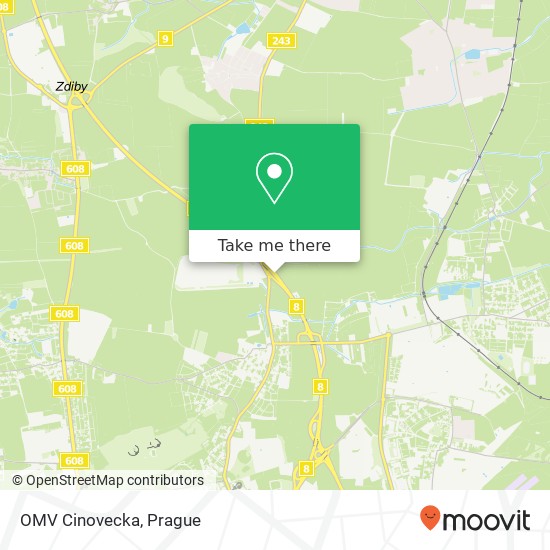 OMV Cinovecka map