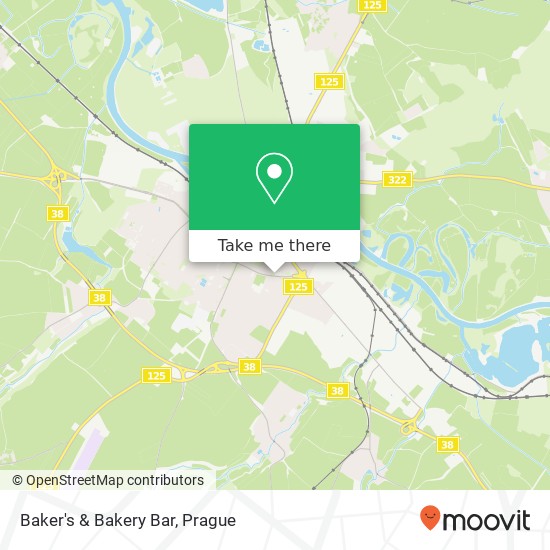 Baker's & Bakery Bar map