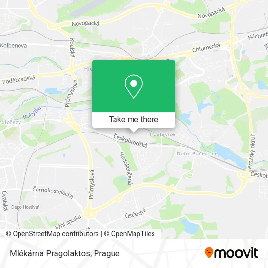Карта Mlékárna Pragolaktos