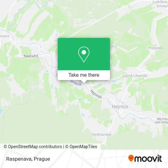 Карта Raspenava