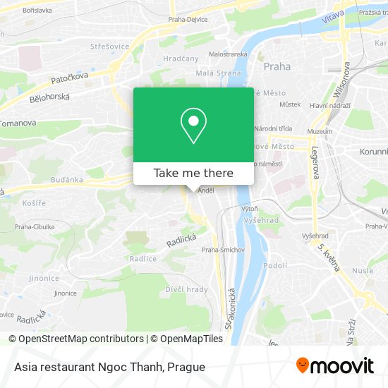 Asia restaurant Ngoc Thanh map