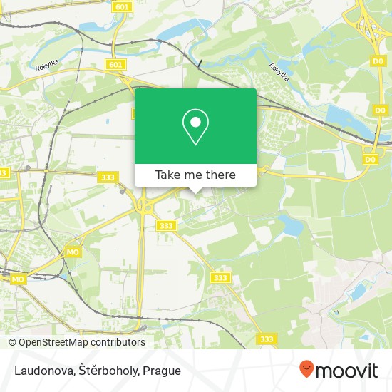 Карта Laudonova, Štěrboholy