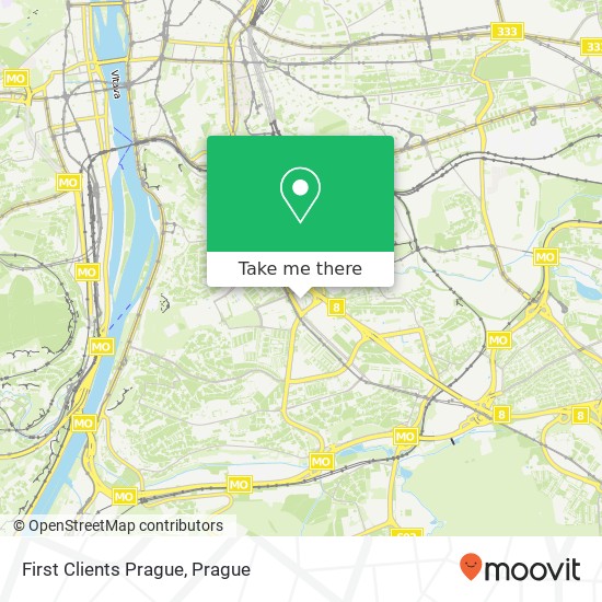First Clients Prague map