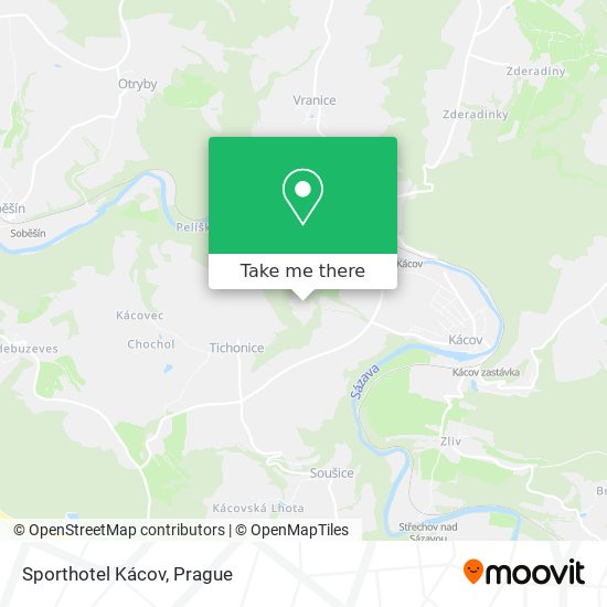 Sporthotel Kácov map