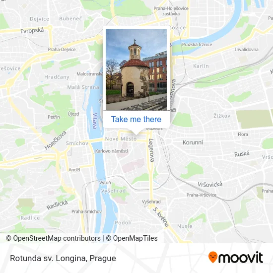 Карта Rotunda sv. Longina
