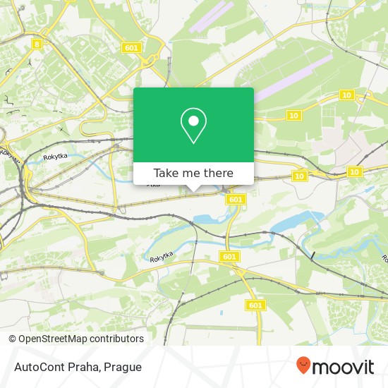 AutoCont Praha map