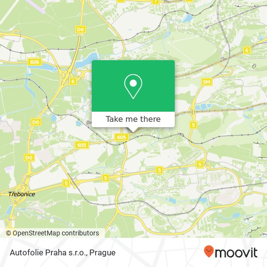 Autofolie Praha s.r.o. map