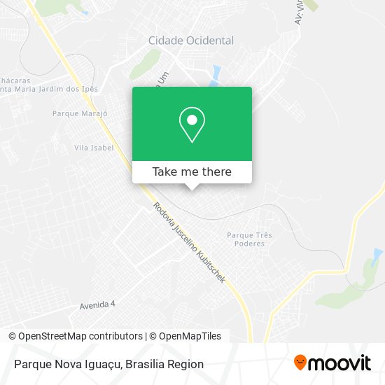 Parque Nova Iguaçu map