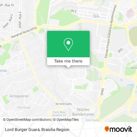 Lord Burger Guará map