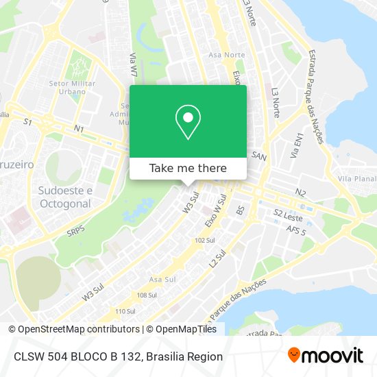 CLSW 504 BLOCO B 132 map