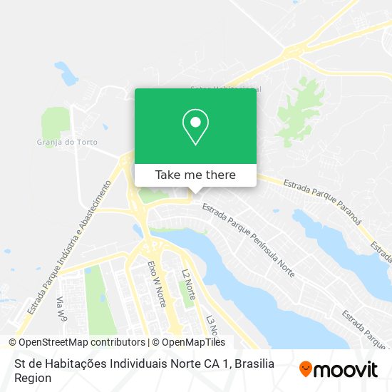 St  de Habitações Individuais Norte CA 1 map