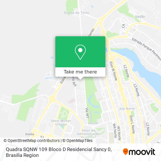 Quadra SQNW 109 Bloco D Residencial Sancy 0 map