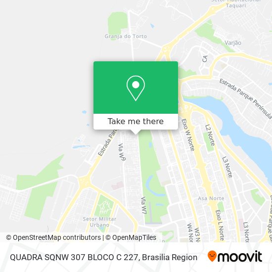 QUADRA SQNW 307 BLOCO C 227 map
