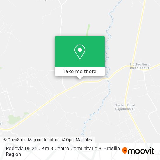 Rodovia DF 250 Km 8 Centro Comunitário 8 map