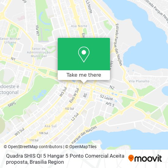 Quadra SHIS QI 5   Hangar 5   Ponto Comercial   Aceita proposta map