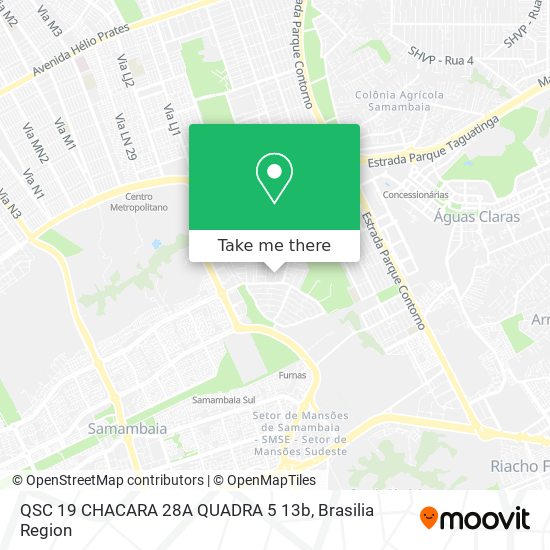 QSC 19 CHACARA 28A QUADRA 5 13b map