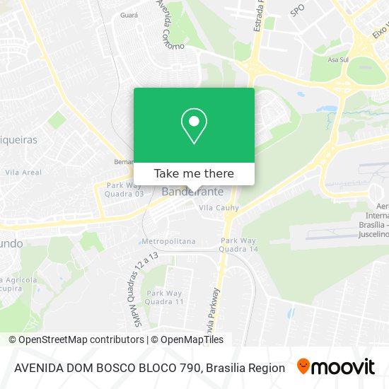 AVENIDA DOM BOSCO BLOCO 790 map