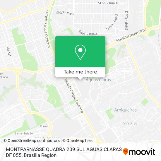 MONTPARNASSE  QUADRA 209 SUL  ÁGUAS CLARAS DF 055 map