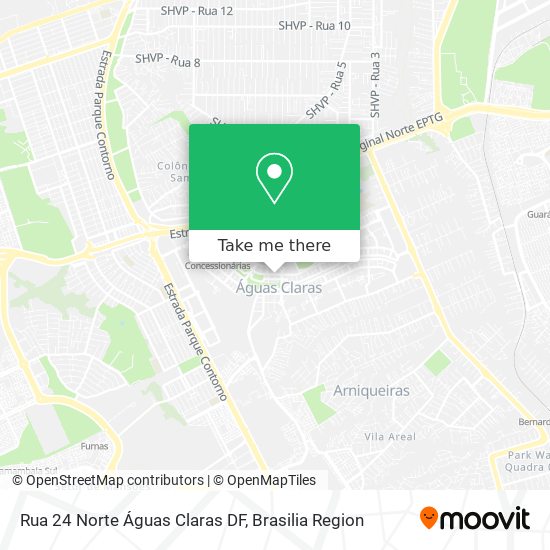 Rua 24 Norte  Águas Claras   DF map