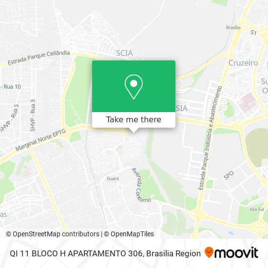 QI 11 BLOCO H APARTAMENTO 306 map