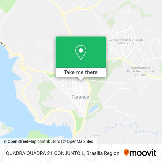 QUADRA QUADRA 21 CONJUNTO L map