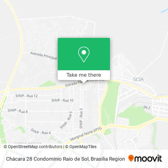 Chácara 28  Condomínio Raio de Sol map