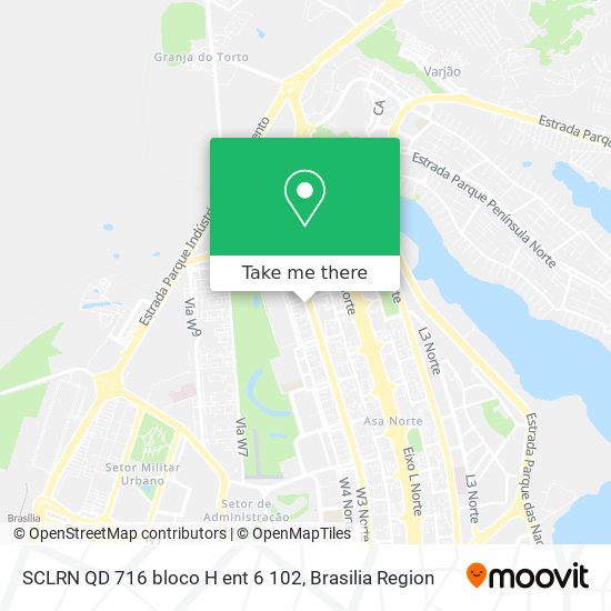 SCLRN QD  716 bloco H ent 6 102 map