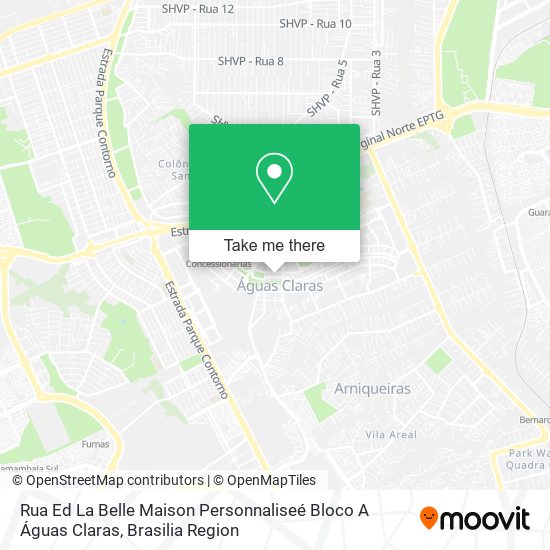 Rua Ed  La Belle Maison Personnaliseé Bloco A Águas Claras map