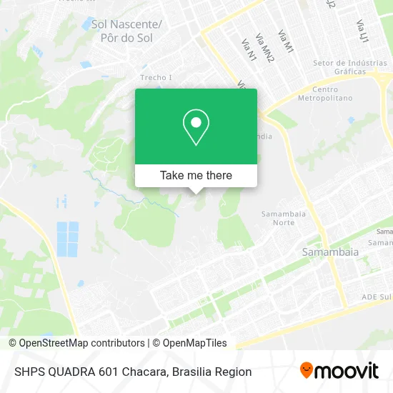 SHPS QUADRA 601   Chacara map