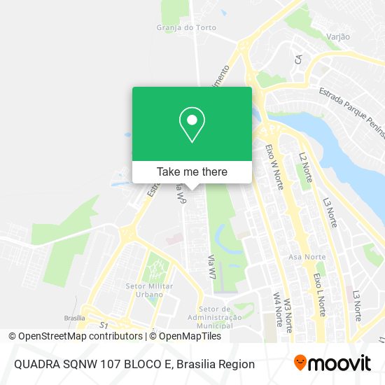 QUADRA SQNW 107 BLOCO E map