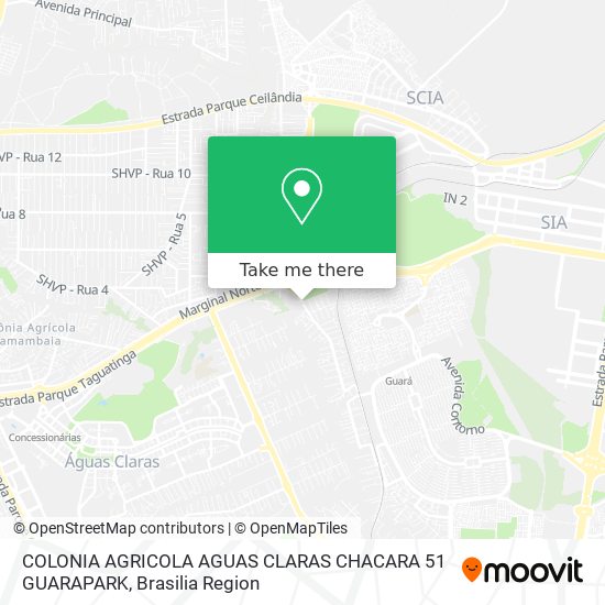 COLONIA AGRICOLA AGUAS CLARAS CHACARA 51   GUARAPARK map