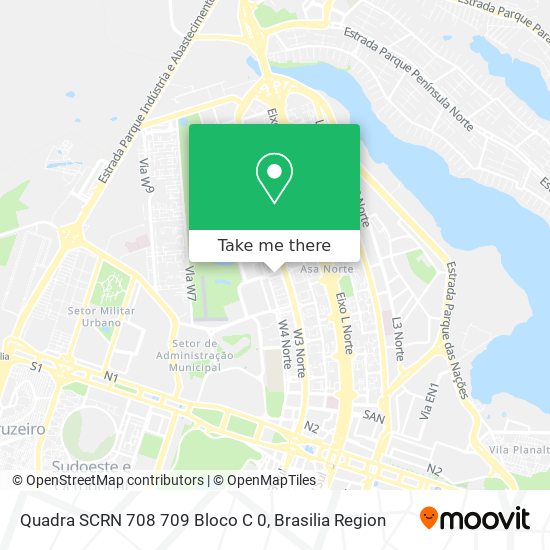 Quadra SCRN 708 709 Bloco C 0 map