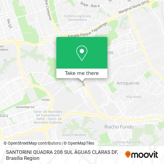 SANTORINI  QUADRA 208 SUL  ÁGUAS CLARAS DF map