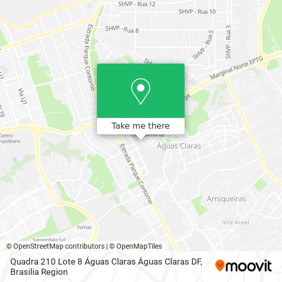 Quadra 210  Lote 8   Águas Claras Águas Claras   DF map