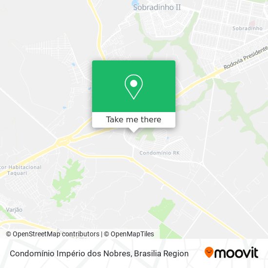 Mapa Condomínio Império dos Nobres