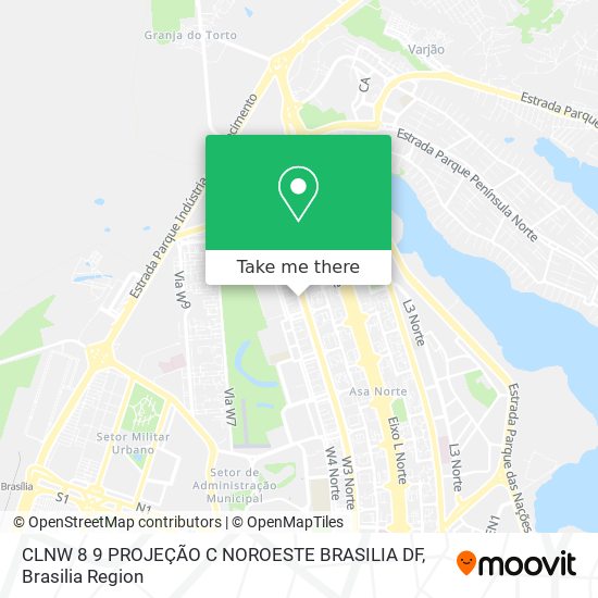 CLNW 8 9 PROJEÇÃO C  NOROESTE  BRASILIA   DF map